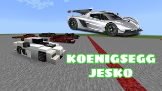TUTORIAL MINECRAFT - Como fazer um Koenigsegg Jesko no Minecraft screenshot 5