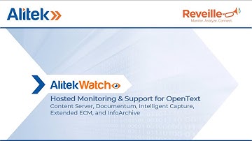AlitekWatch, the Ultimate Hosted Monitoring Platform for OpenText Webinar