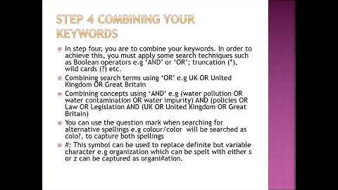 GST 104 Module 4 Unit 2 Small:  Computer Based Literature Search