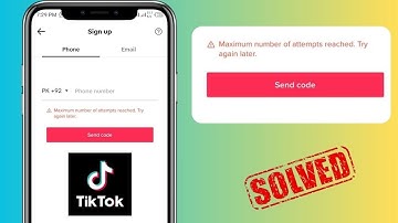 Fix: TikTok Maximum Number of Attempts Reached Try Again Later | iPhone | 2023