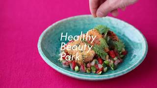 Healthy Beauty Park｜鮭の揚げ焼き｜資生堂