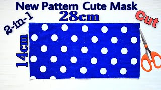 Very Easy New Style Cute Mask Face Mask Sewing Tutorial New Pattern Mask No Fog On Glasses