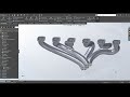 Solidworks Motor / Engine V12: MÚLTIPLE DE ESCAPE / EXHAUST MANIFOLD-C P38