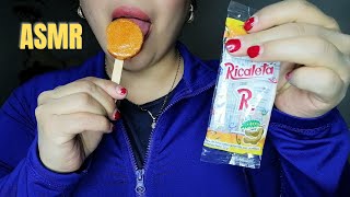 Lamiendo Paleta Ricaleta Dulce Mexicano Asmr Lollipop