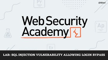SQL Injection Vulnerability Allowing Login Bypass | Lab 1 |  PortSwigger