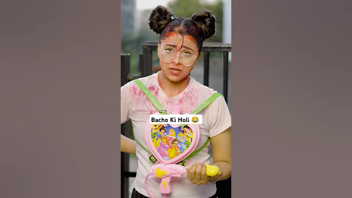 Bacho Ki Holi 😂 | Deep Kaur | #holi #holispecial #kids #trending #mom #momlife #viral
