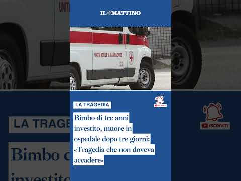 Video Bimbo di tre anni investito, muore in ospedale dopo tre giorni: «Tragedia che non doveva accadere»