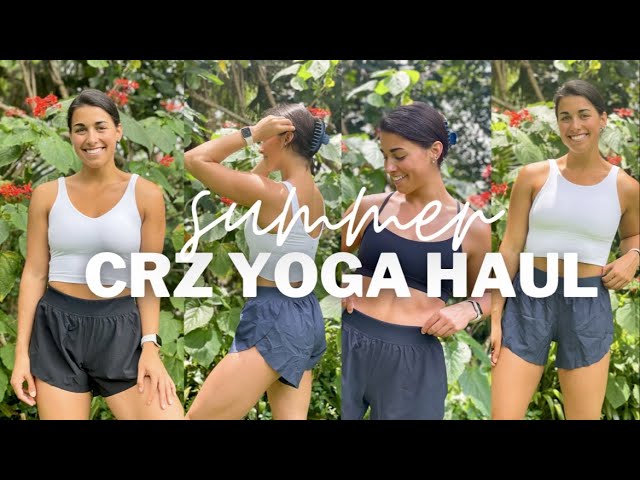 HUGE CRZ YOGA SUMMER HAUL  lululemon dupes, my favorite workout shorts of  all time & so much more!! 