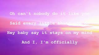 Officially Missing You X Justin Vasquez (Lyrics)