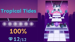 Rolling Sky - Tropical Tides - Mini Level 1 - In Menu Level List - Updated Music Copyright Remove