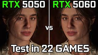RTX 5050 vs RTX 5060 : Gaming Test in 2026 - Test in 22 Games