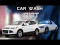 Idiot Stops In Automatic Car Wash, Causes Accident