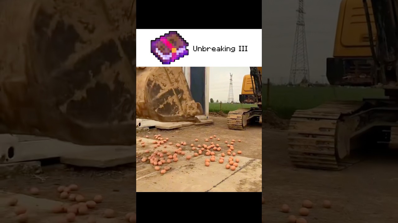 Minecraft enchantments in real life. 🛡️⛏️ 