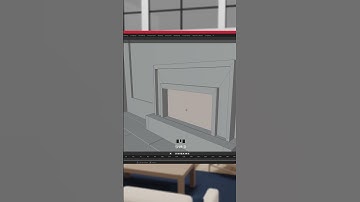 Minimal fireplace tutorial 3D Blender Modeling #tutorial #3dmodeling #shorts