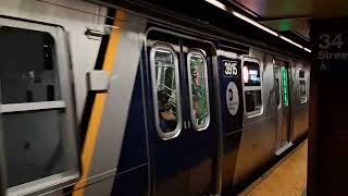 R68 #2563 (D) + R211A #3915/#3914 (D) at 34 Street - Herald Square