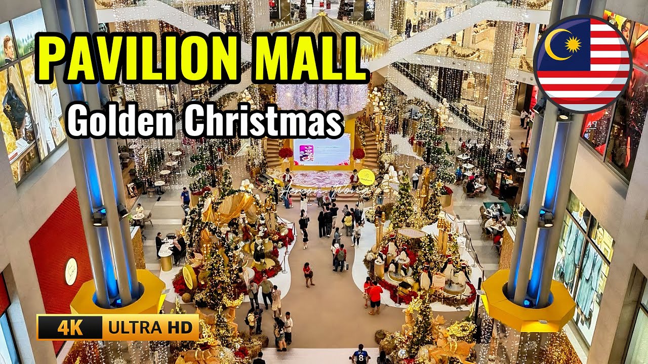 Christmas Shopping in Kuala Lumpur Looks Like This | Pavilion Mall | 4K City Walk
