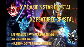 Featured 5* Crystal opening - Labyrinth initial clear,season rewards - Marvel contest of champions