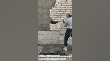 Efficient Cement Plastering Technique – Brick Wall Rendering by Hand!.