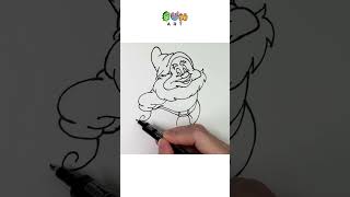 How To Draw HAPPY | SNOW WHITE & THE SEVEN DWARFS | DISNEY | VERY EASY~!