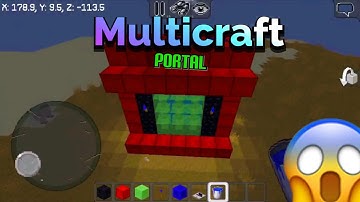 How to make a portal in MultiCraft ( to realmcraft) | insane trick in MultiCraft