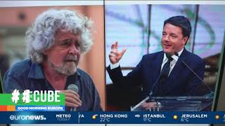 Italian comedian and politician Grillo signs pact to support science | #TheCube