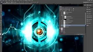 Jarvis High Tech  Speed Art  (Photoshop CS6 -  Gimp 2.0) screenshot 5