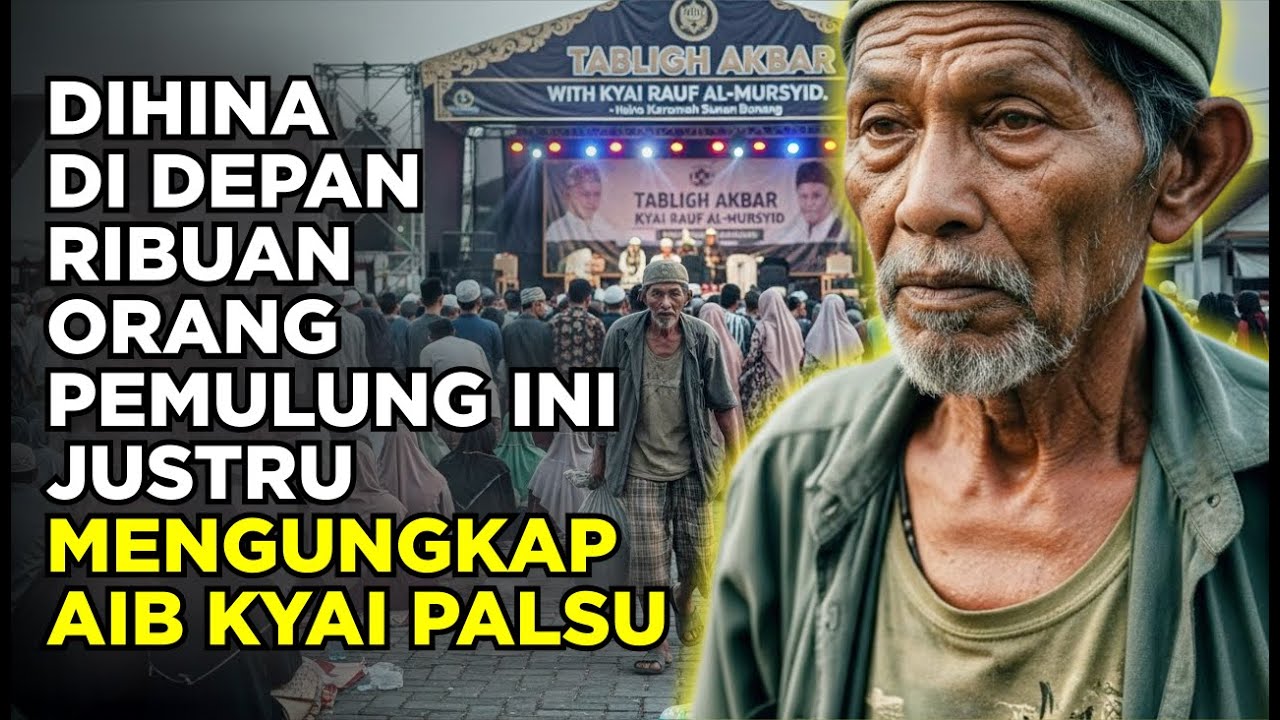 PEMULUNG YANG DICACI JAMAAH TERNYATA WALI PENYAMAR! KYAI PALSU DIBONGKAR DI PENGAJIAN AKBAR