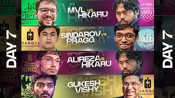 MVL vs Hikaru, Sindarov vs Pragg, Gukesh vs Vishy  | Day 7 Tech Mahindra Global Chess League 2025