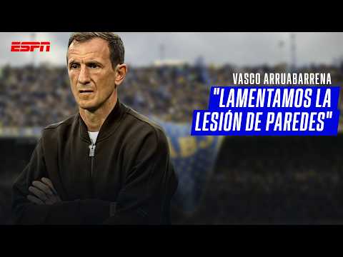 "SUPONGO QUE PAREDES PARA EL MARTES ESTÁ DESCARTADO": Arruabarrena tras el empate de Boca