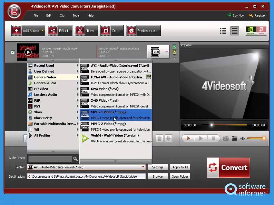 Trying out 4Videosoft AVI Video Converter