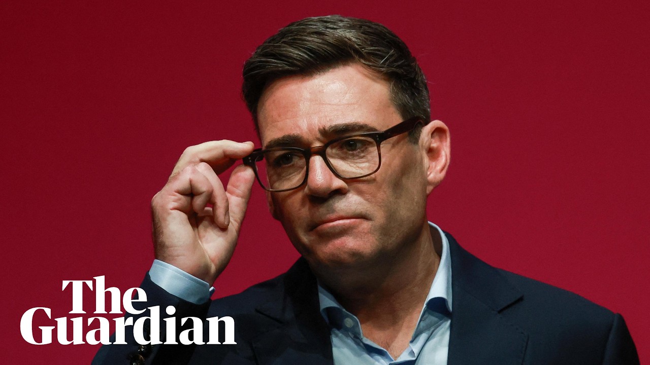 Andy Burnham Fights tears as he speaks of his Dad at Labour Conference