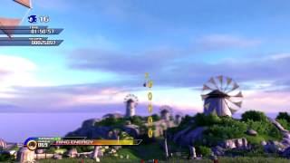 Sonic Unleashed (PS3) Apotos Windmill Isle Daytime Stages