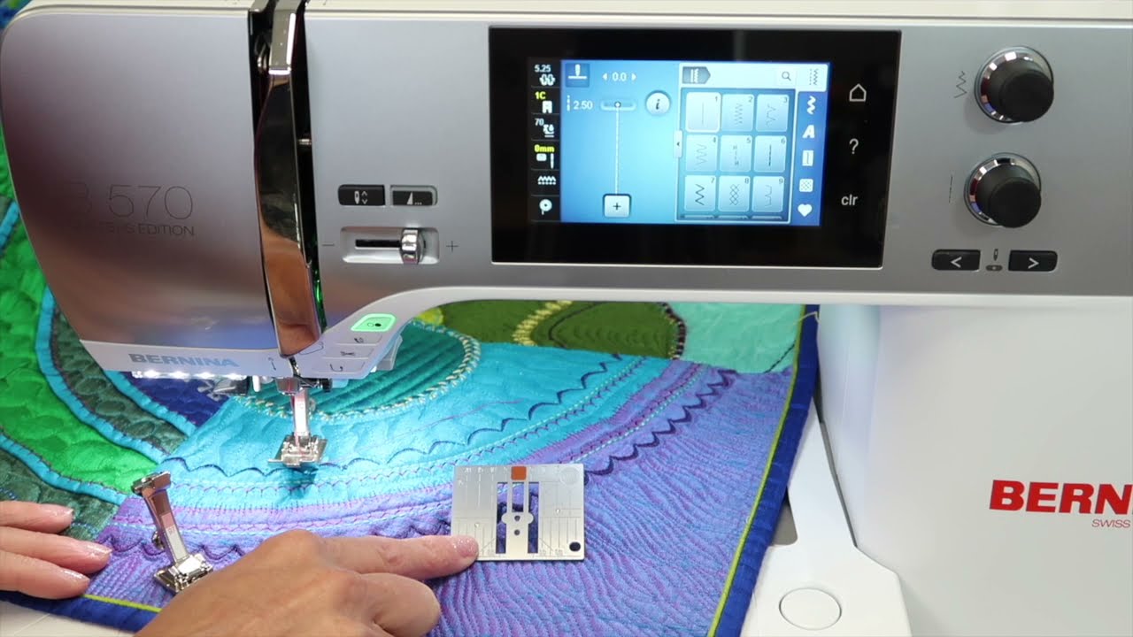 BERNINA 570 64 3 Reasons You Need a Straight Stitch Throat Plate YouTube