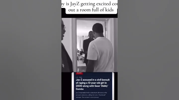 UNSEEN FOOTAGE OF JAY Z GREETED BY DIDDY WITH ALLEGEDLY A ROOM FULL OF KIDS
