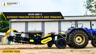 Gaja 200XTrencher- Tractor Attachment-Trench Digging Machine