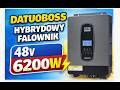 Hybrydowy falownik Datouboss 4862SQ 6.2kW z CT OFFGRID 48V MPPT 8500W