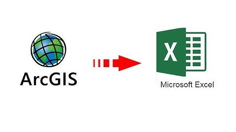 ArcGIS Data into Excel Sheet