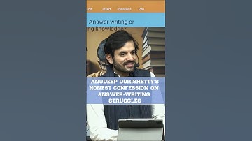 ANUDEEP DURISHETTY’S HONEST CONFESSION ON ANSWER-WRITING STRUGGLES