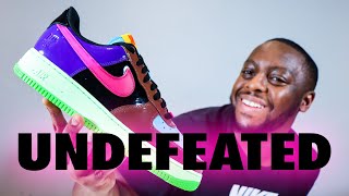 Air Force 1 UNDEFEATED Pink Prime Brown On Foot Sneaker Review QuickSchopes 431 Schopes DV5255 200