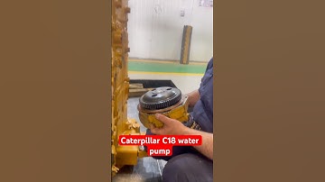Caterpillar C18 water pump installed #shortvideo #viralshort #fpyシ #mechanic #ganaretor