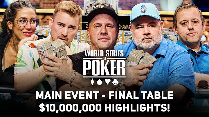 World Series of Poker 2025 Main Event Final Table [EVERY BIG HAND!]