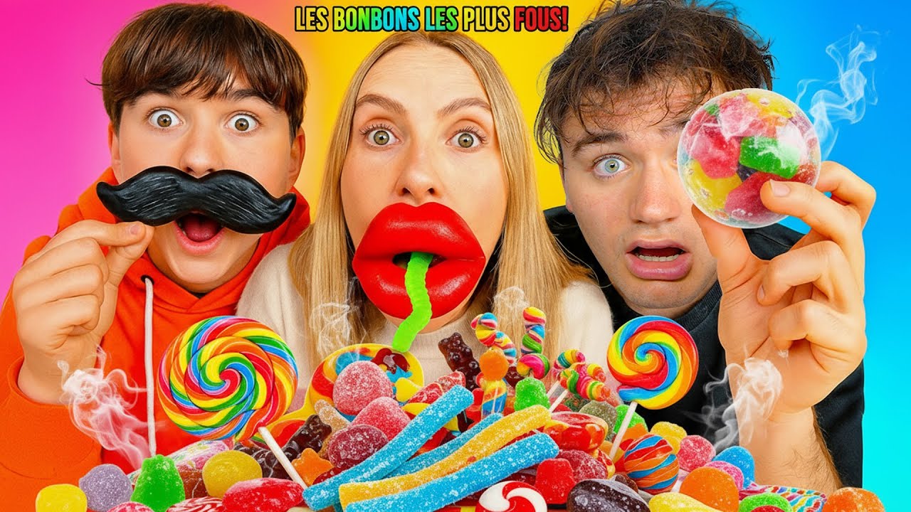 ON MANGE DES BONBONS BIZARRES EN FAMILLE (ça tourne mal !)