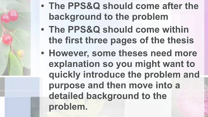 Writing the Introduction chapter to a thesis