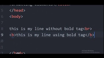HTML 5.0:- Formatting tags Part 1(SS BRO TECH AND GAMES)