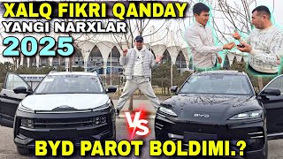 : ELEKTROMOBIL XAQIDA XALQ QANDAY FIKIRDA BYD CHAMPION VS JAC JS6 TEST ABZOR