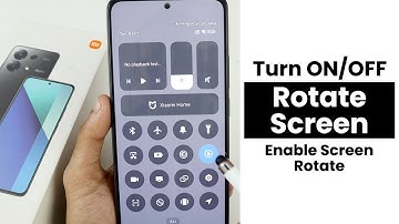 Turn ON/OFF Auto Rotate Screen In Redmi Note 13 | Disable Auto Screen Rotate