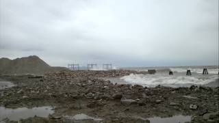 Crazy winds at IN shore in Lake Michigan overlooking Chicago (remnants of Hurricane Sandy) 4
