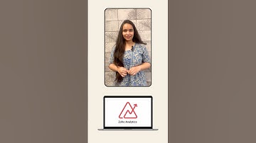 Zoho Analytics 📈 #zohoone #zoho #zohoanalytics