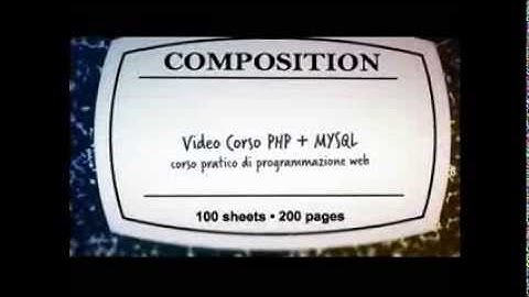 Video corso PHP + MYSQL - Lezione 6 Demo - www.corsi-online.it
