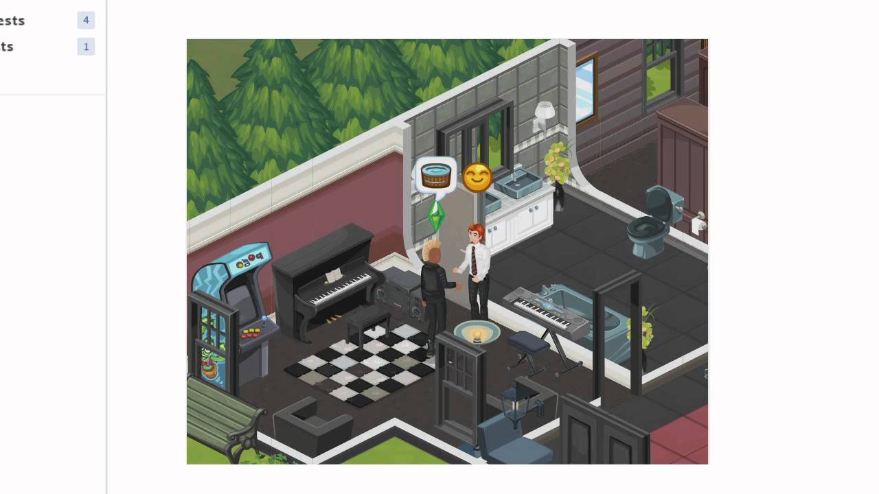 The Sims Social | Play with Frenemies gaming logo